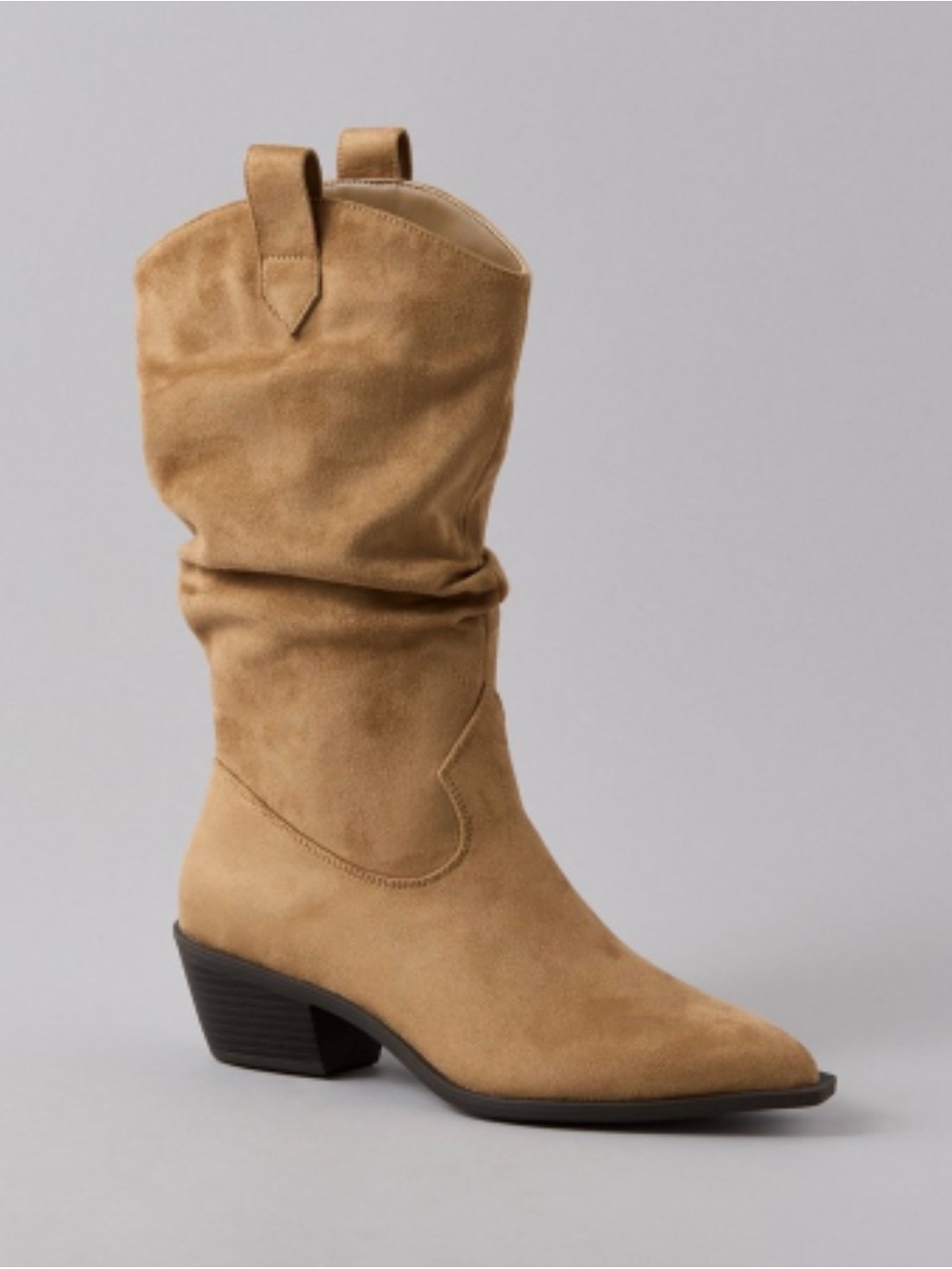 American eagle women’s Slouchy Suede Mid-Calf Western Boot